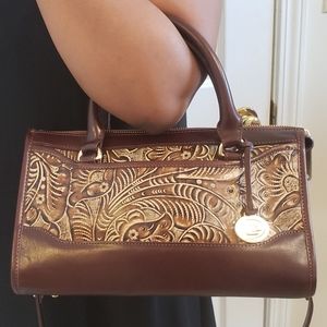 Limited Edition Brahmin - The Satchel Tan Trellis